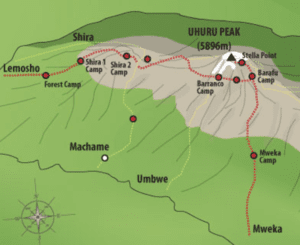 Escalada al Kilimanjaro por la ruta lemosho